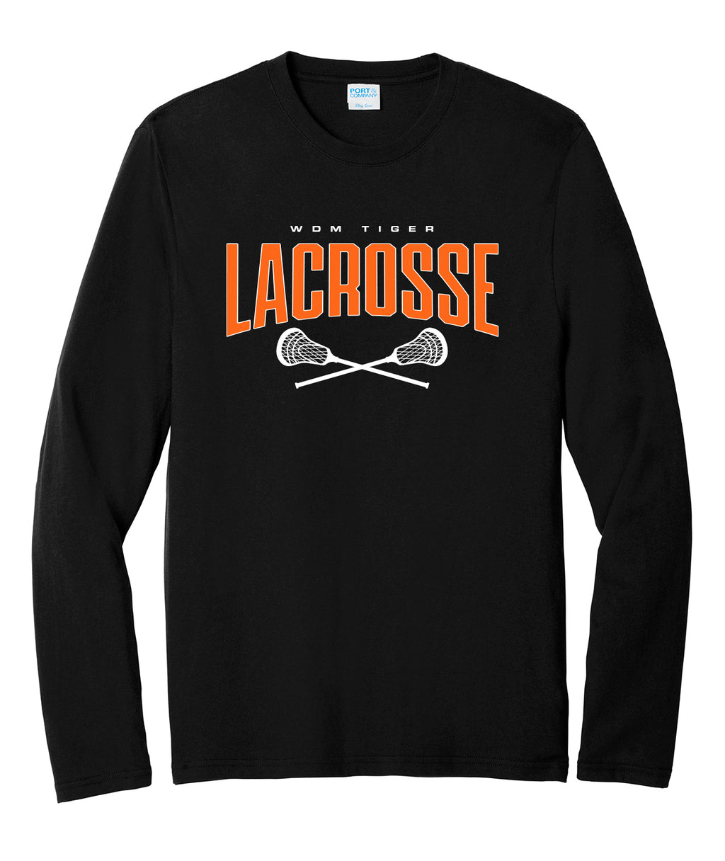 WDM Tiger Lacrosse Long-Sleeve Softstyle Tee