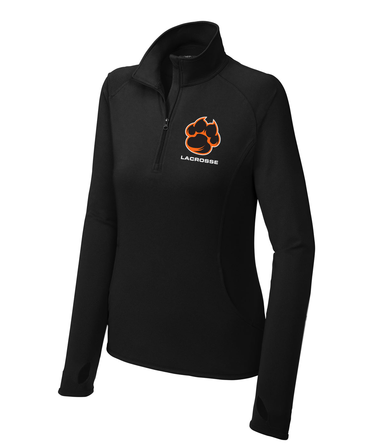 Tiger Lacrosse Womens 1/2 Zip Performance Pullover