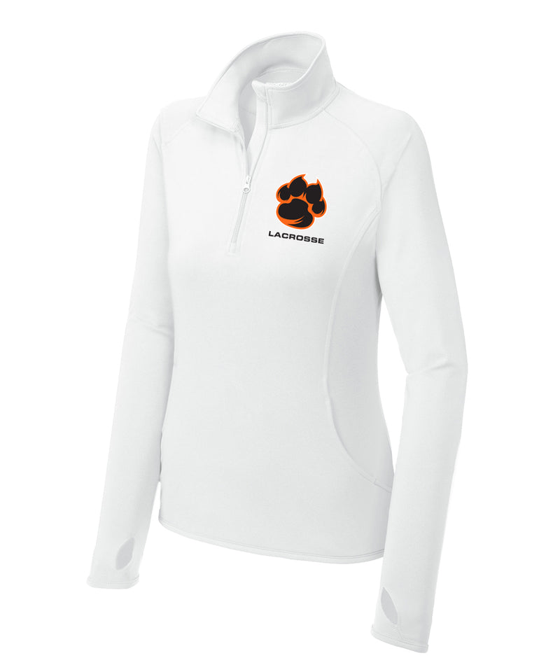 Tiger Lacrosse Womens 1/2 Zip Performance Pullover