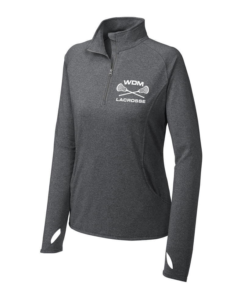 Tiger Lacrosse Womens 1/2 Zip Performance Pullover