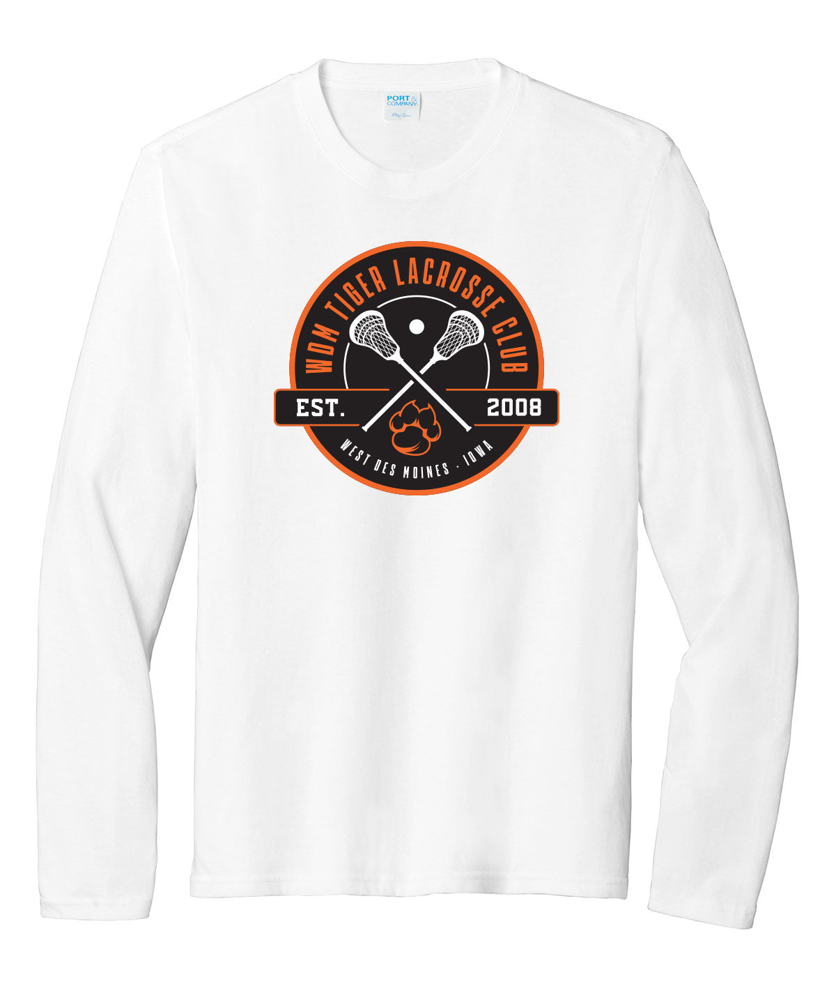 WDM Tiger Lacrosse Club Long-Sleeve Softstyle Tee