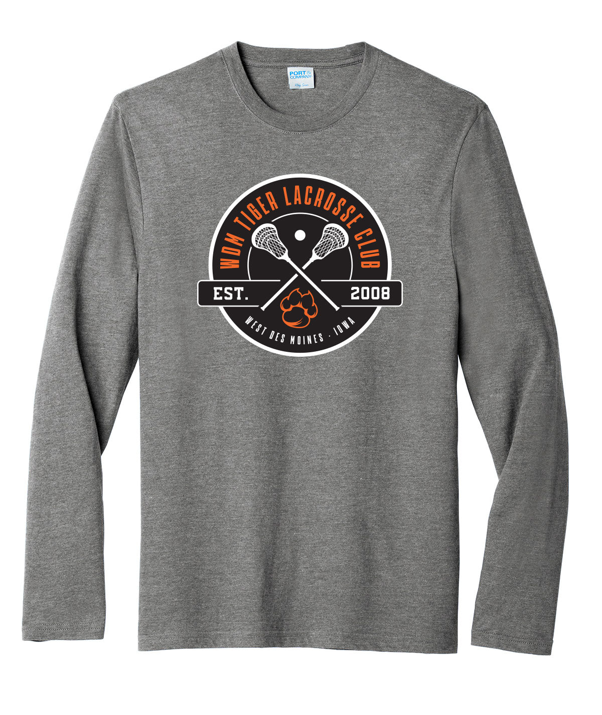 WDM Tiger Lacrosse Club Long-Sleeve Softstyle Tee