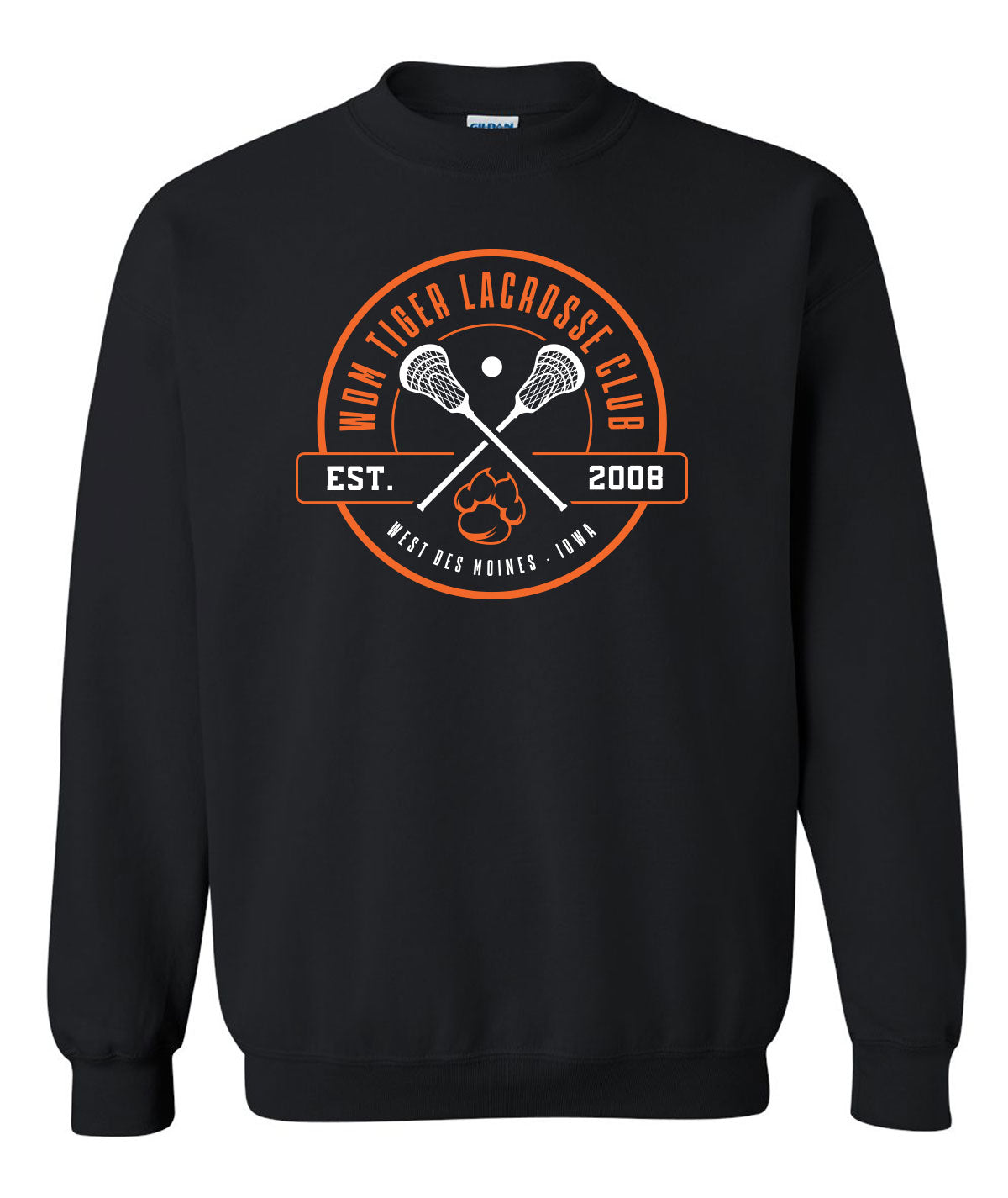 WDM Tiger Lacrosse Club Crewneck Sweatshirt