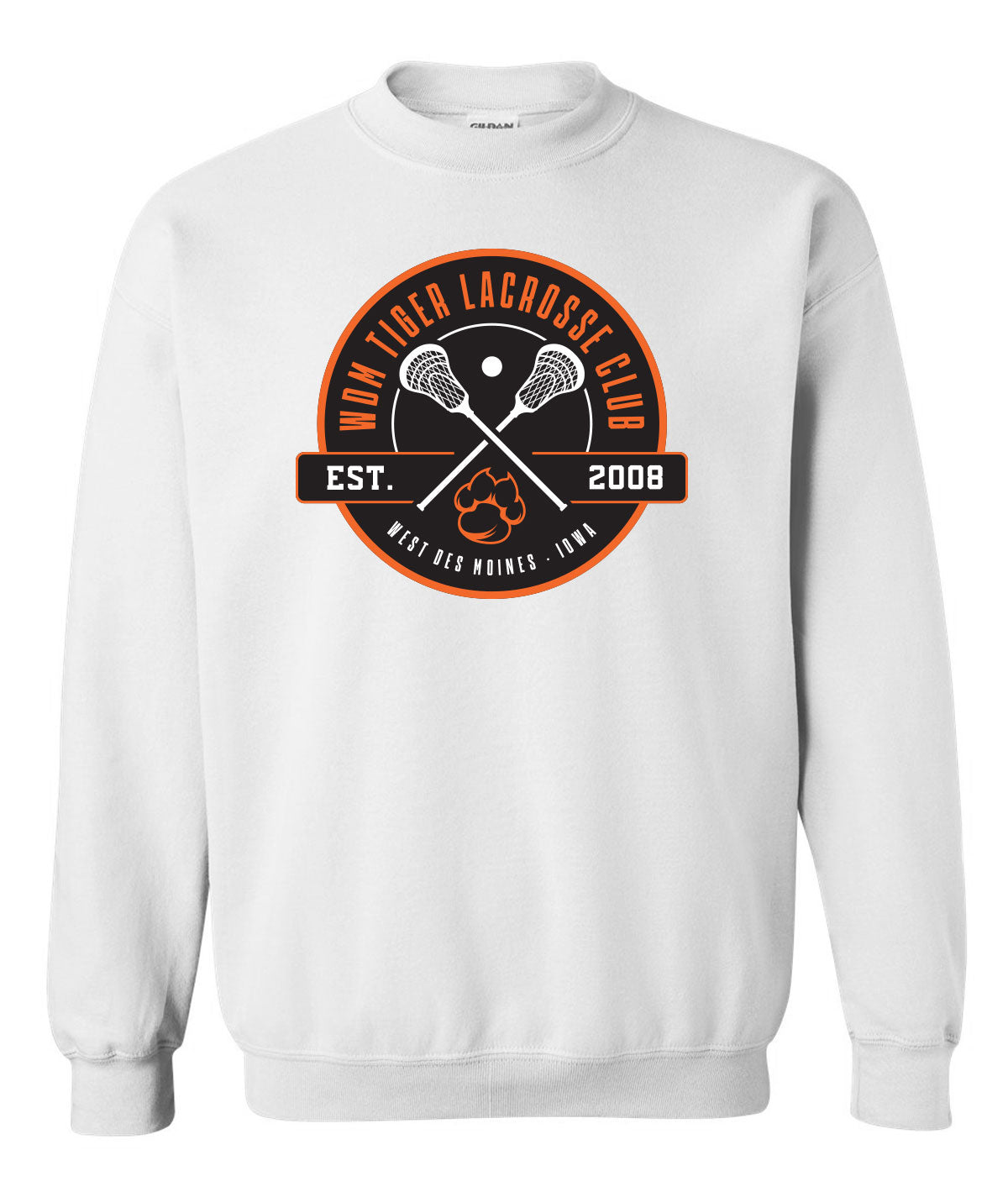 WDM Tiger Lacrosse Club Crewneck Sweatshirt