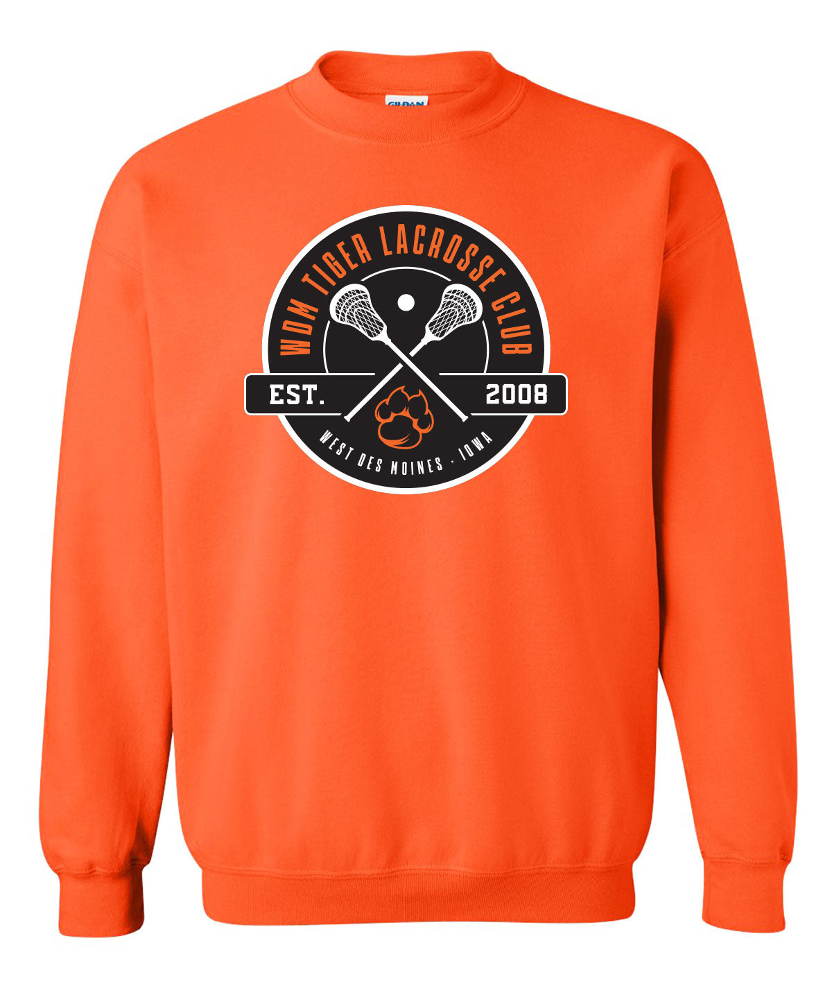 WDM Tiger Lacrosse Club Crewneck Sweatshirt