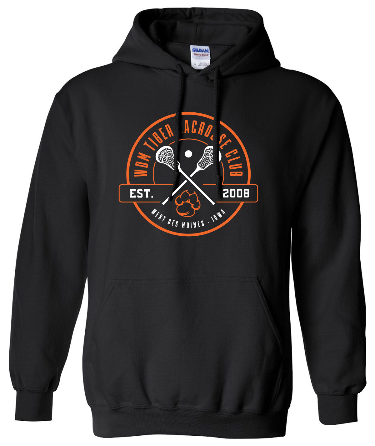 WDM Tiger Lacrosse Hooded Sweatshirt
