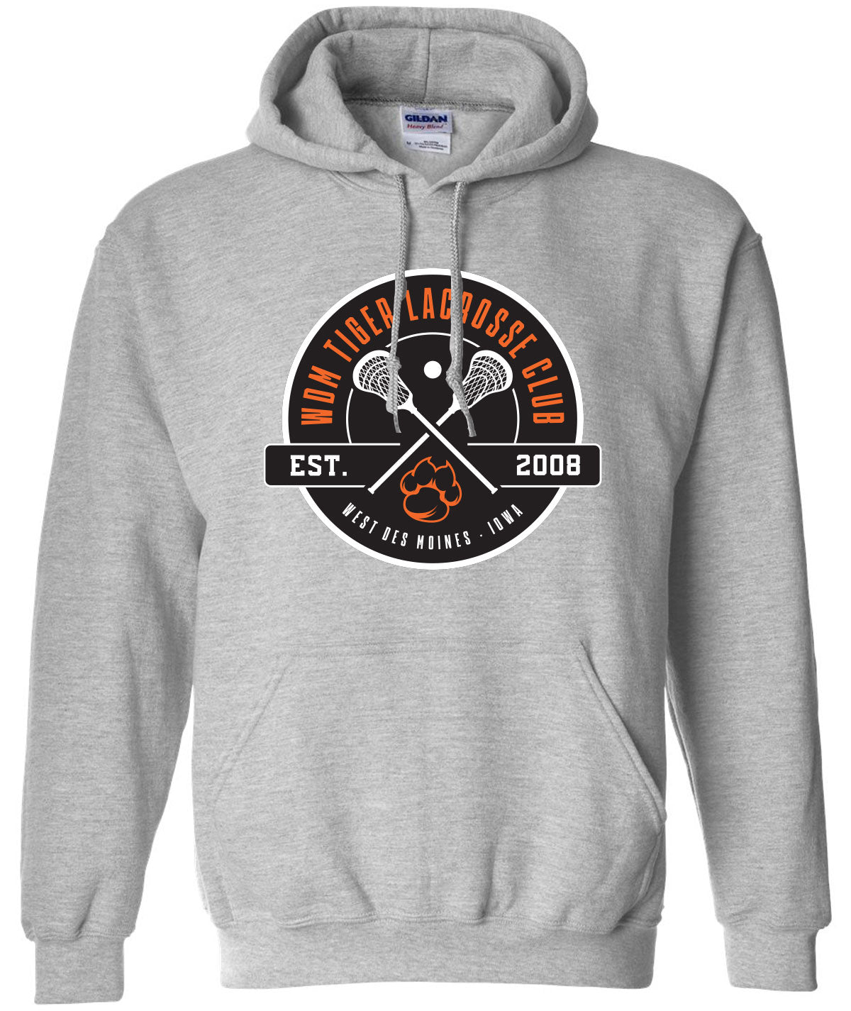 WDM Tiger Lacrosse Hooded Sweatshirt