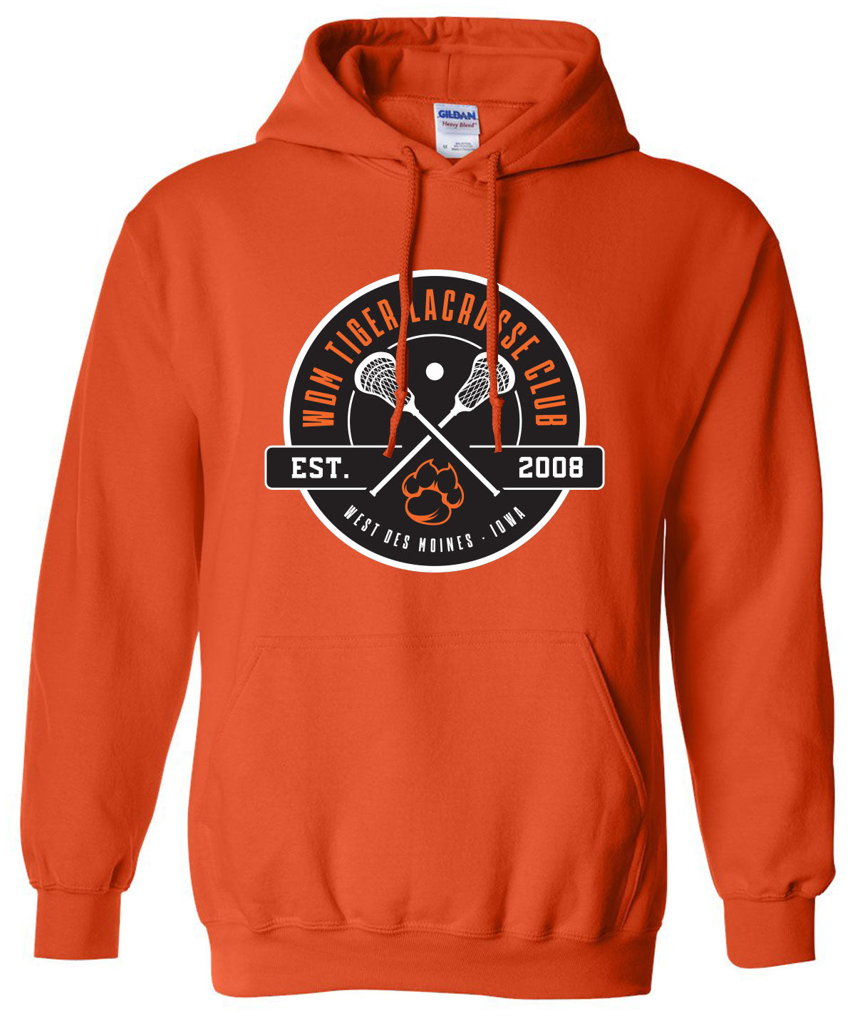 WDM Tiger Lacrosse Hooded Sweatshirt