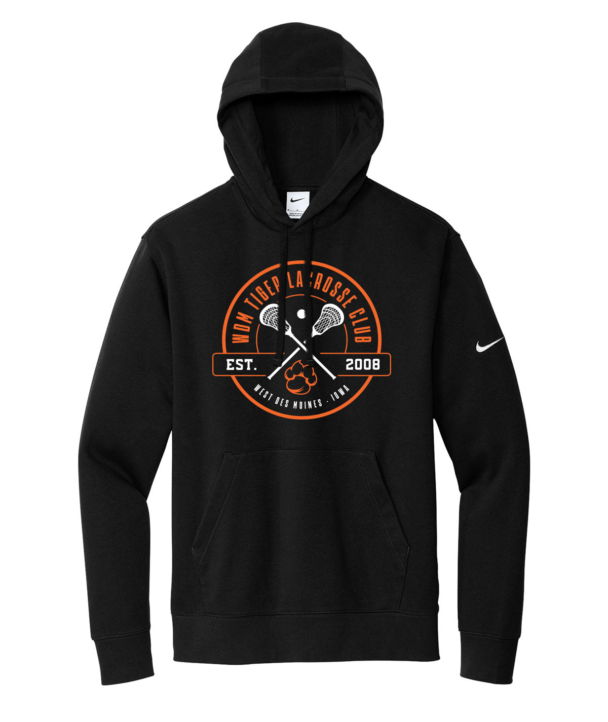 WDM Tiger Lacrosse Club Pride Nike Fleece Hoodie
