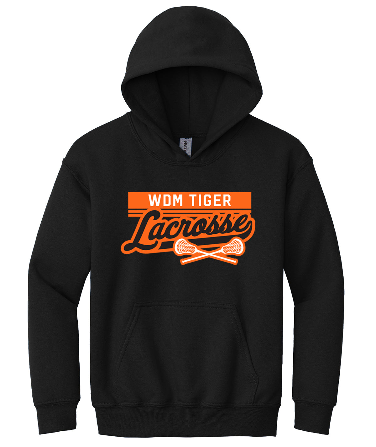 WDM Tiger Lacrosse Youth Hooded Sweatshirt