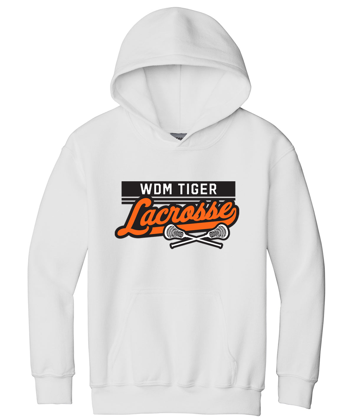 WDM Tiger Lacrosse Youth Hooded Sweatshirt