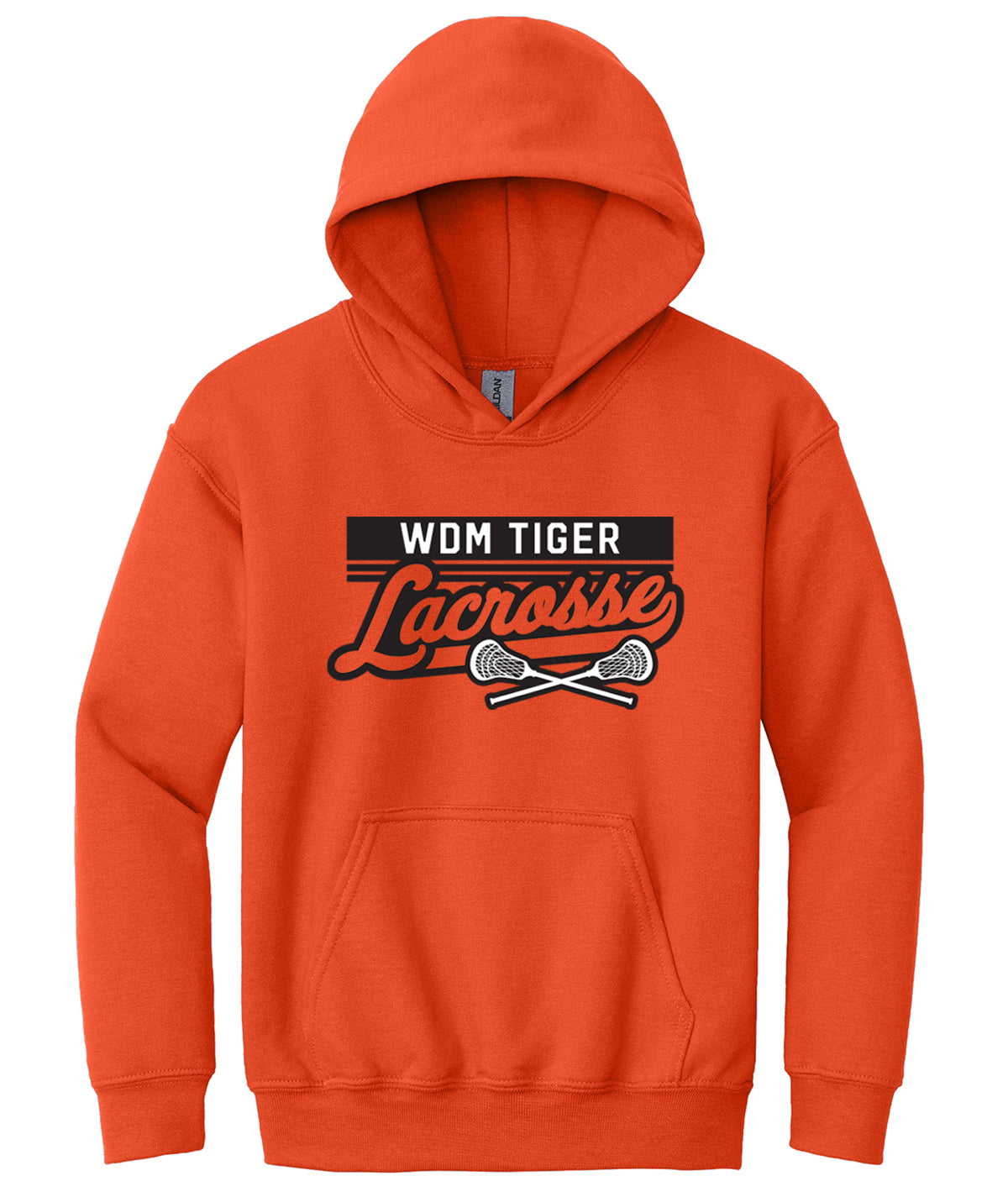 WDM Tiger Lacrosse Youth Hooded Sweatshirt