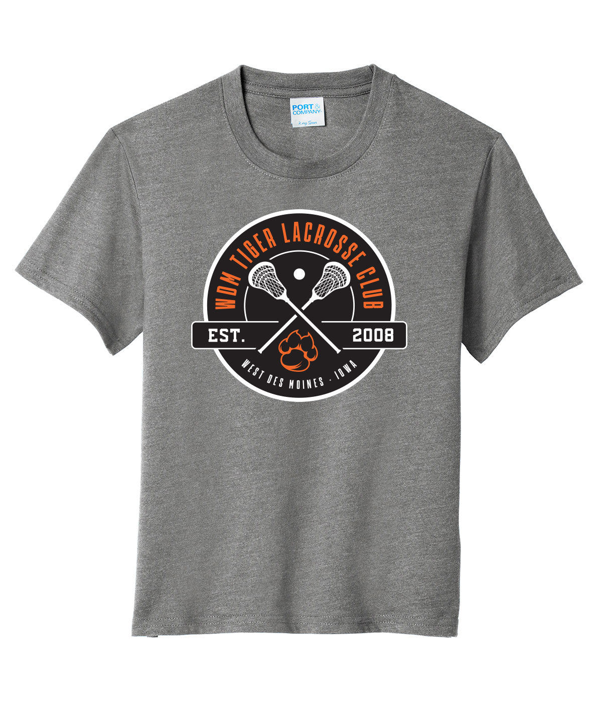 WDM Tiger Lacrosse Club Youth Softstyle Tee