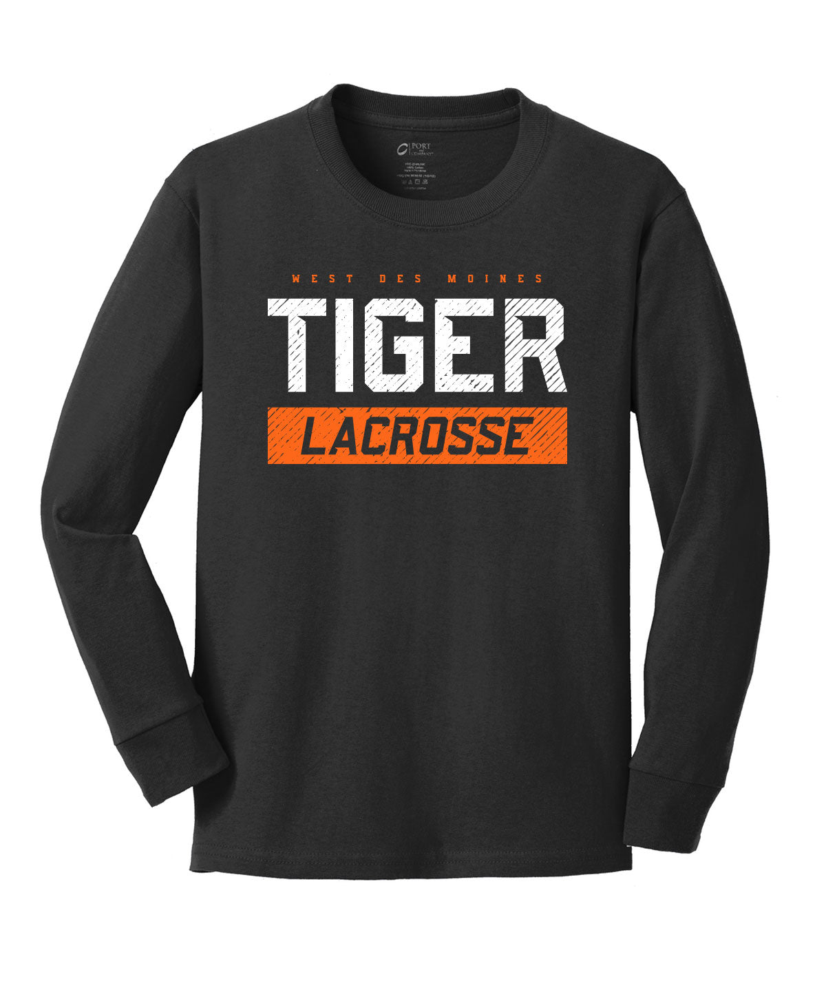 Tiger Lacrosse Youth Long Sleeve Tee