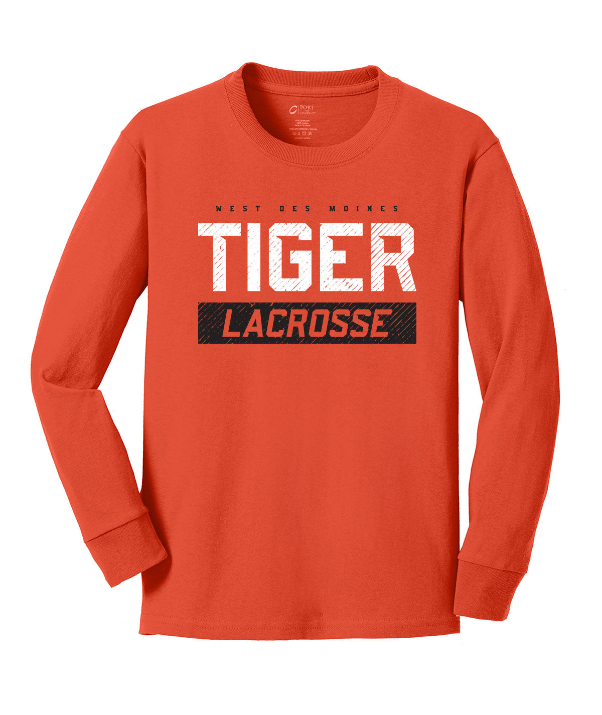 Tiger Lacrosse Youth Long Sleeve Tee