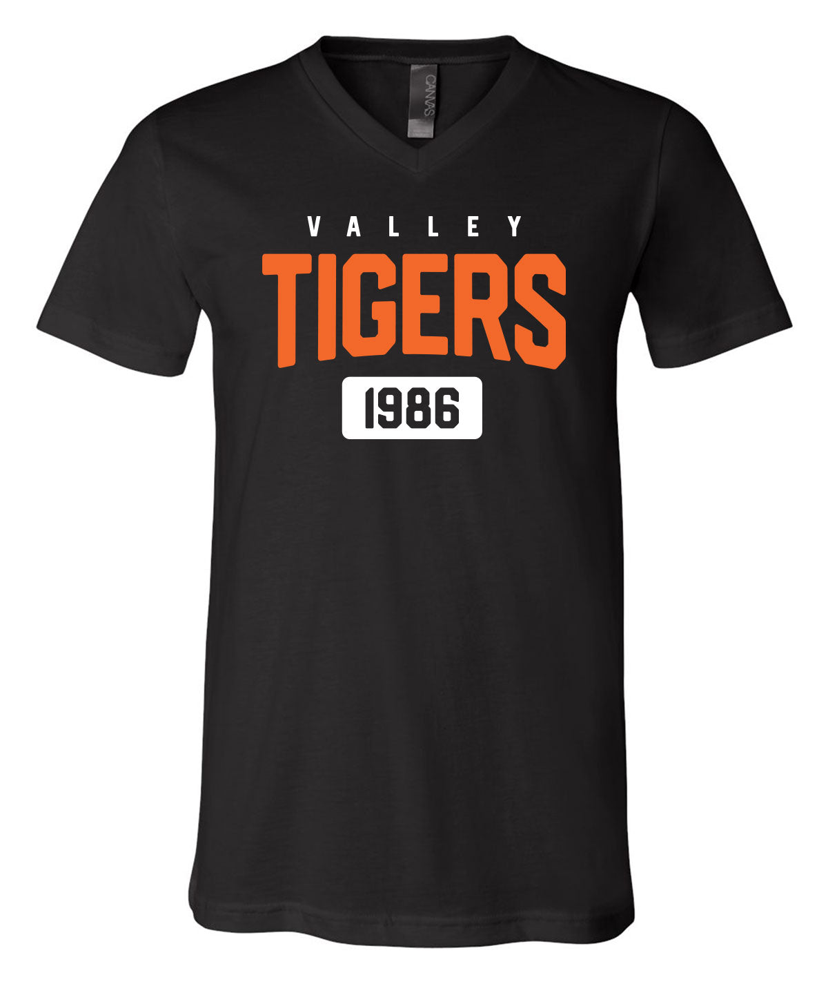 Valley Tigers 1986 Alumni V-Neck Softstyle Tee