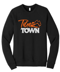 Tigers Customizable Bella Canvas Raglan Crewneck Sweatshirt