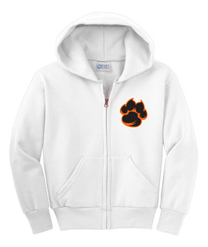 Tiger Paw Youth Fleece Full-Zip Hooded Sweatshirt