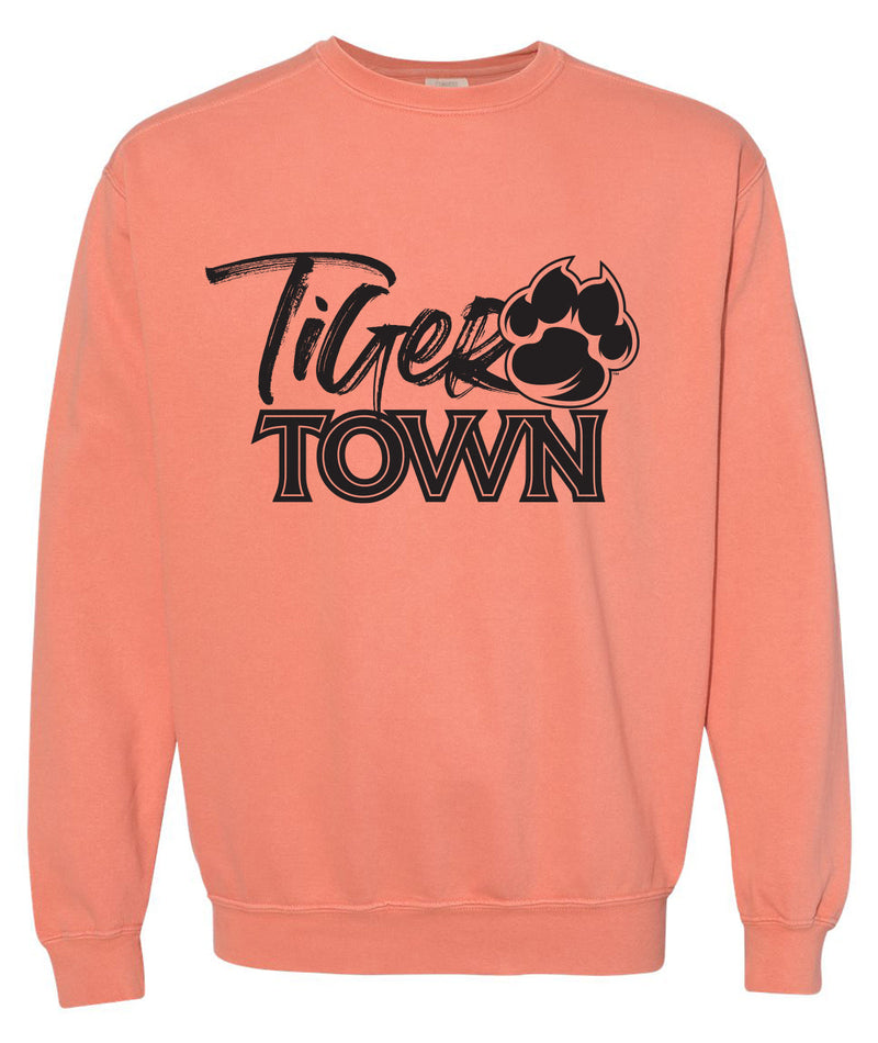 Westridge - Tigers Customizable Comfort Colors Crewneck Sweatshirt