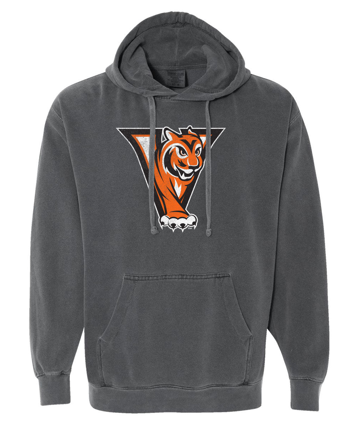 Tigers Customizable Comfort Colors Hooded Sweatshirt Tigers Letterman Locker