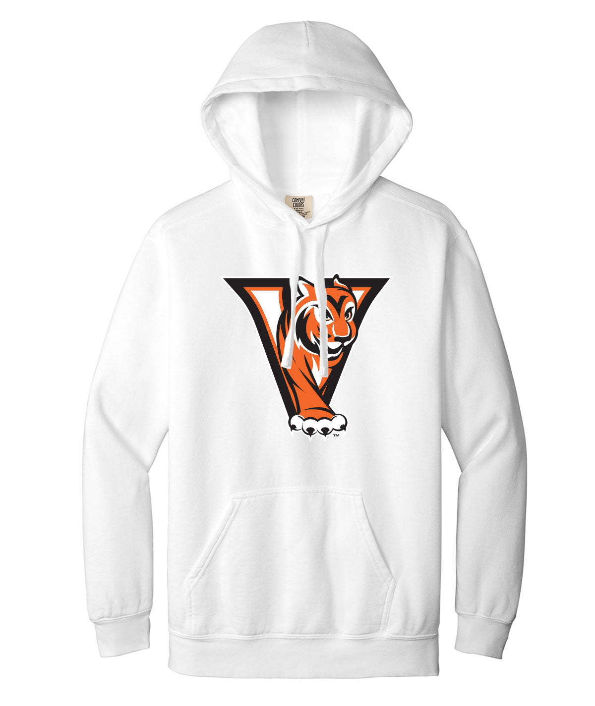 Tigers Customizable Comfort Colors Hooded Sweatshirt