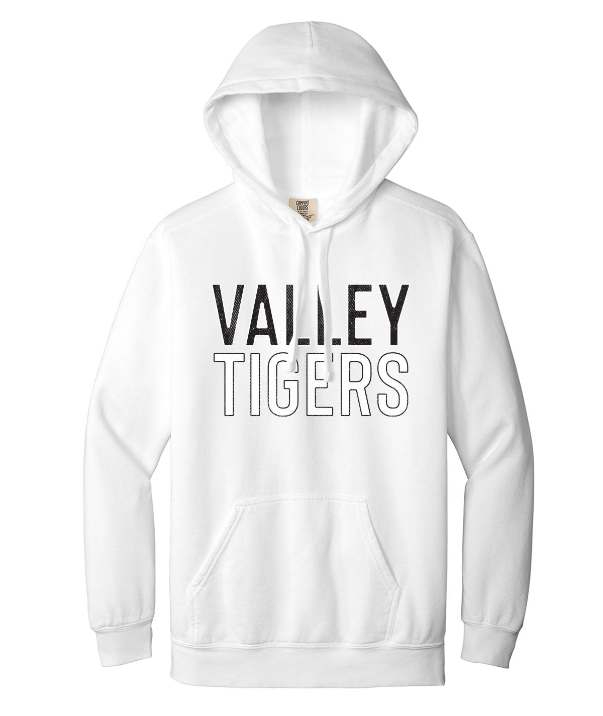 Tigers Customizable Comfort Colors Hooded Sweatshirt