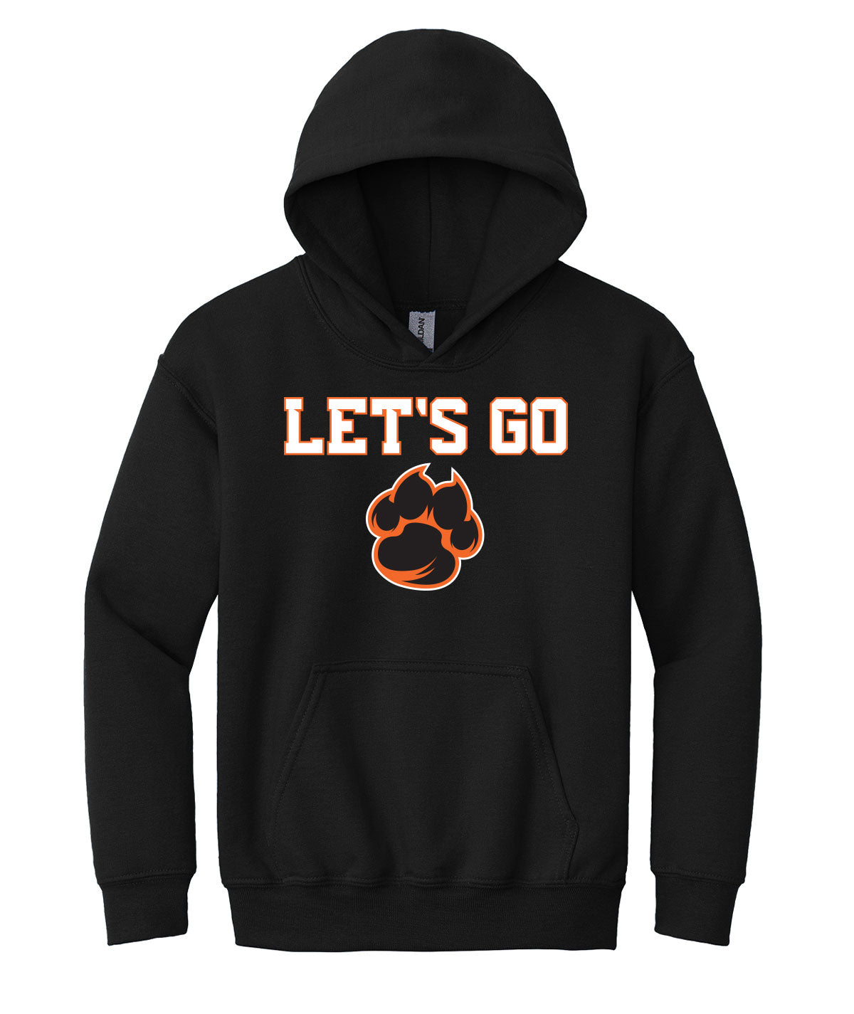 Let's Go Tigers Youth Hooded Sweatshirt