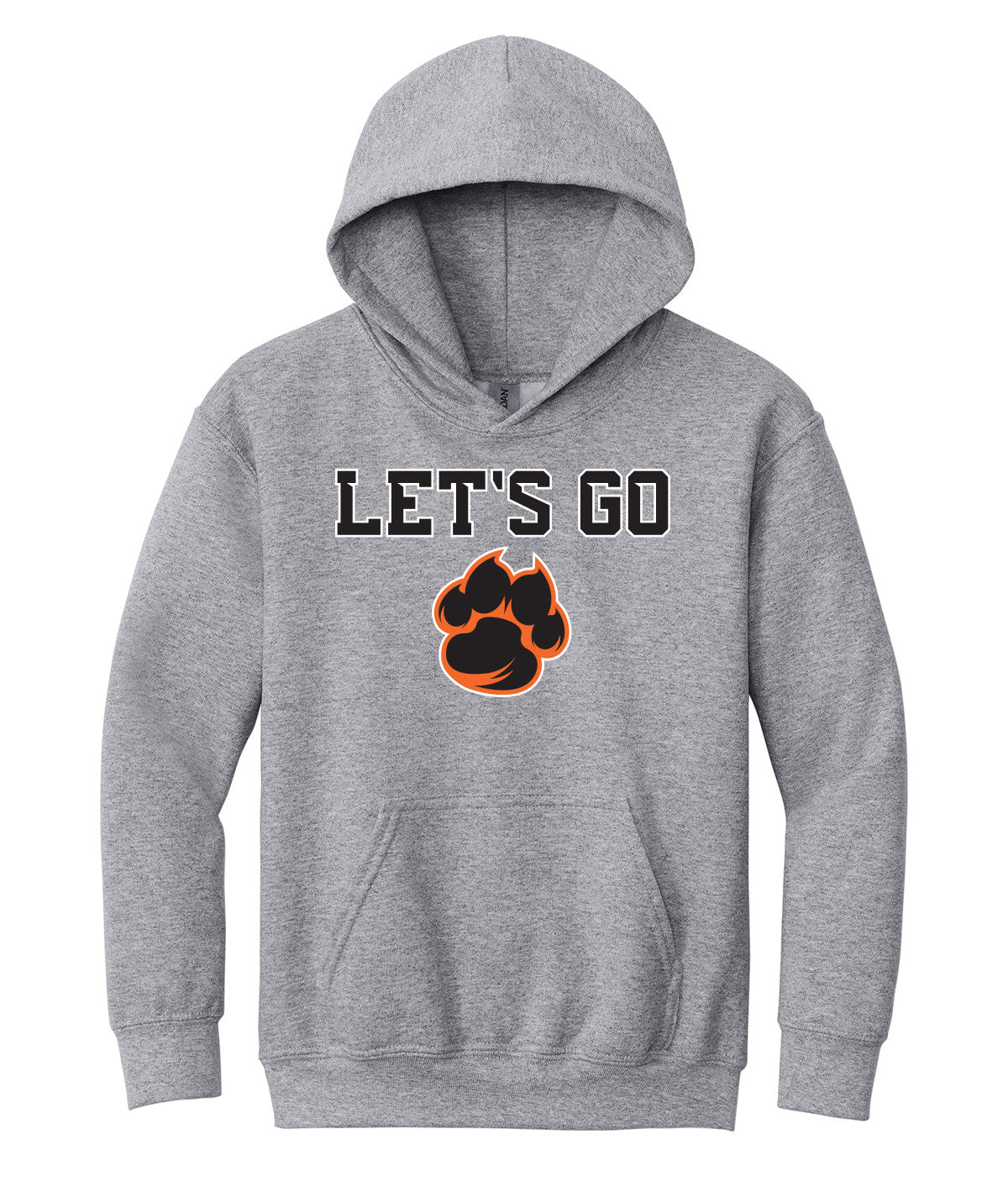 Let's Go Tigers Youth Hooded Sweatshirt