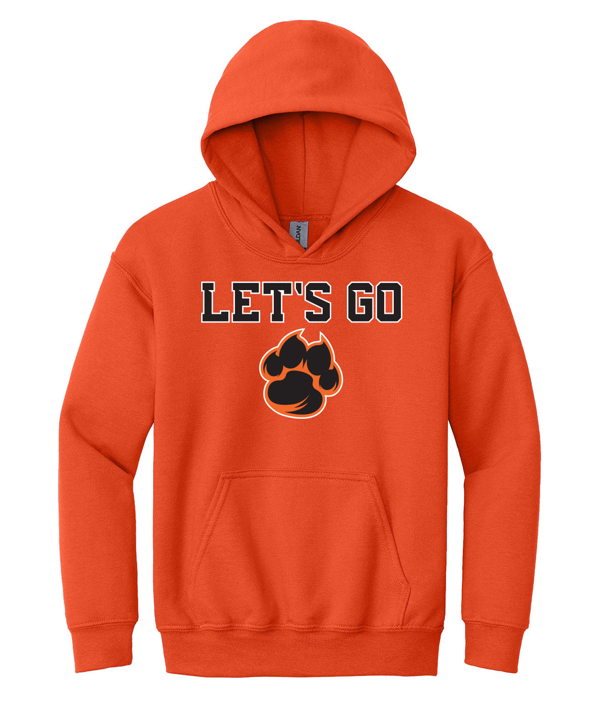 Let's Go Tigers Youth Hooded Sweatshirt