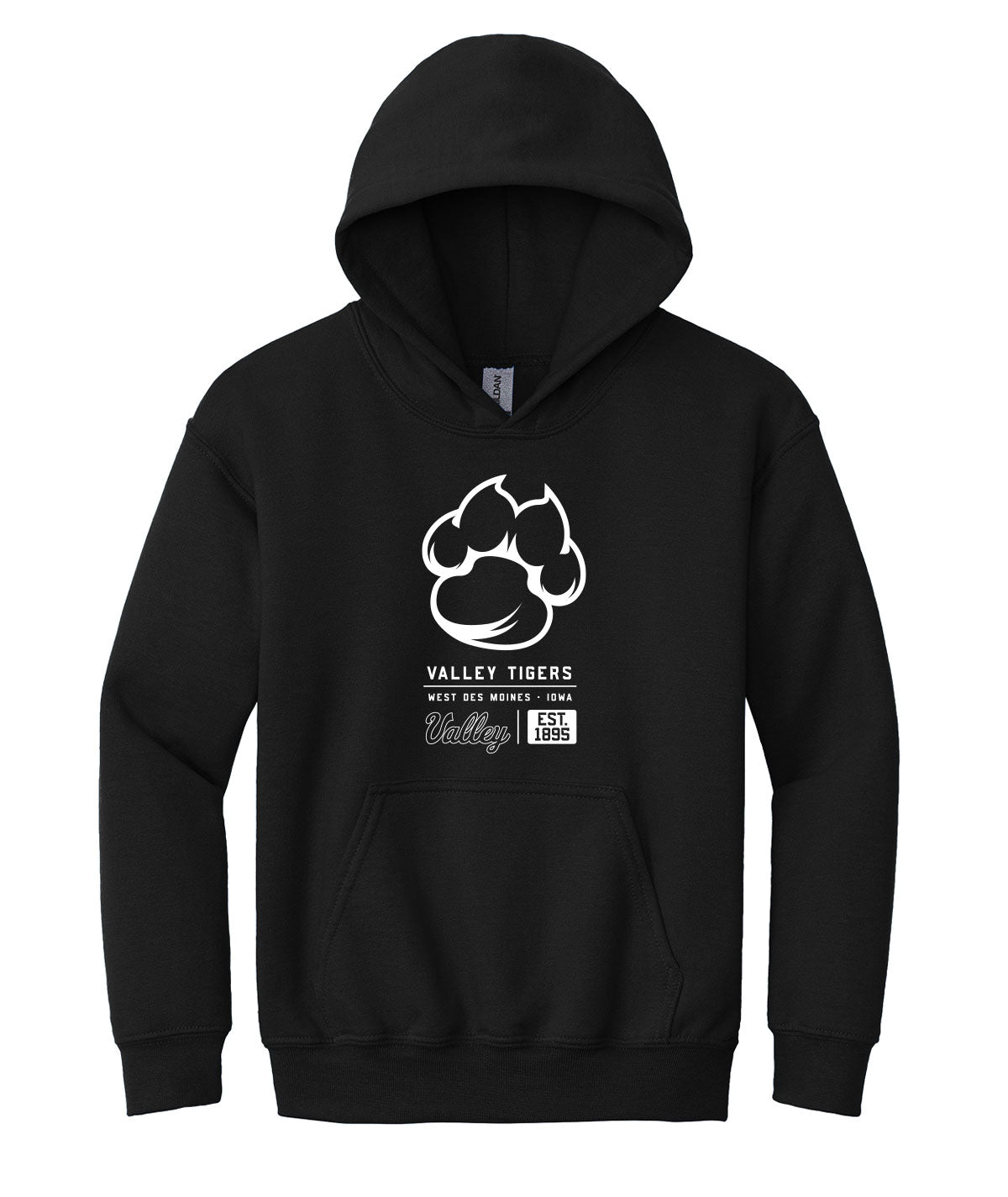 Valley Tigers Tag Youth Hooded Sweatshirt