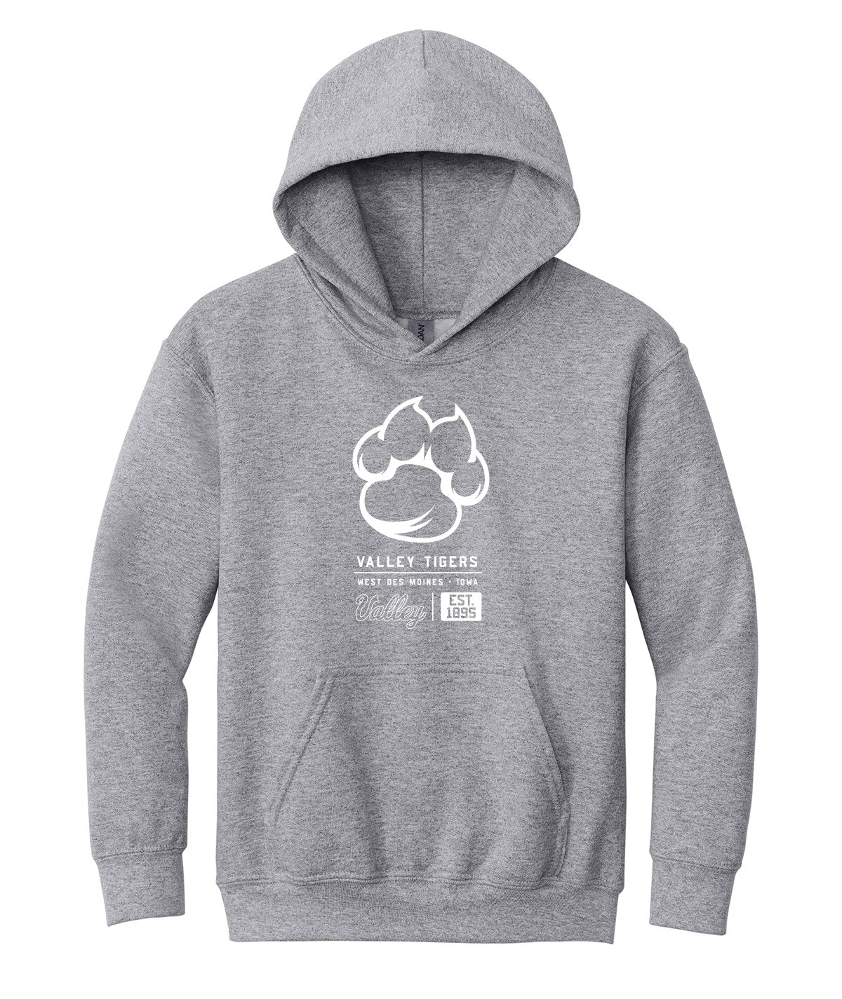 Valley Tigers Tag Youth Hooded Sweatshirt