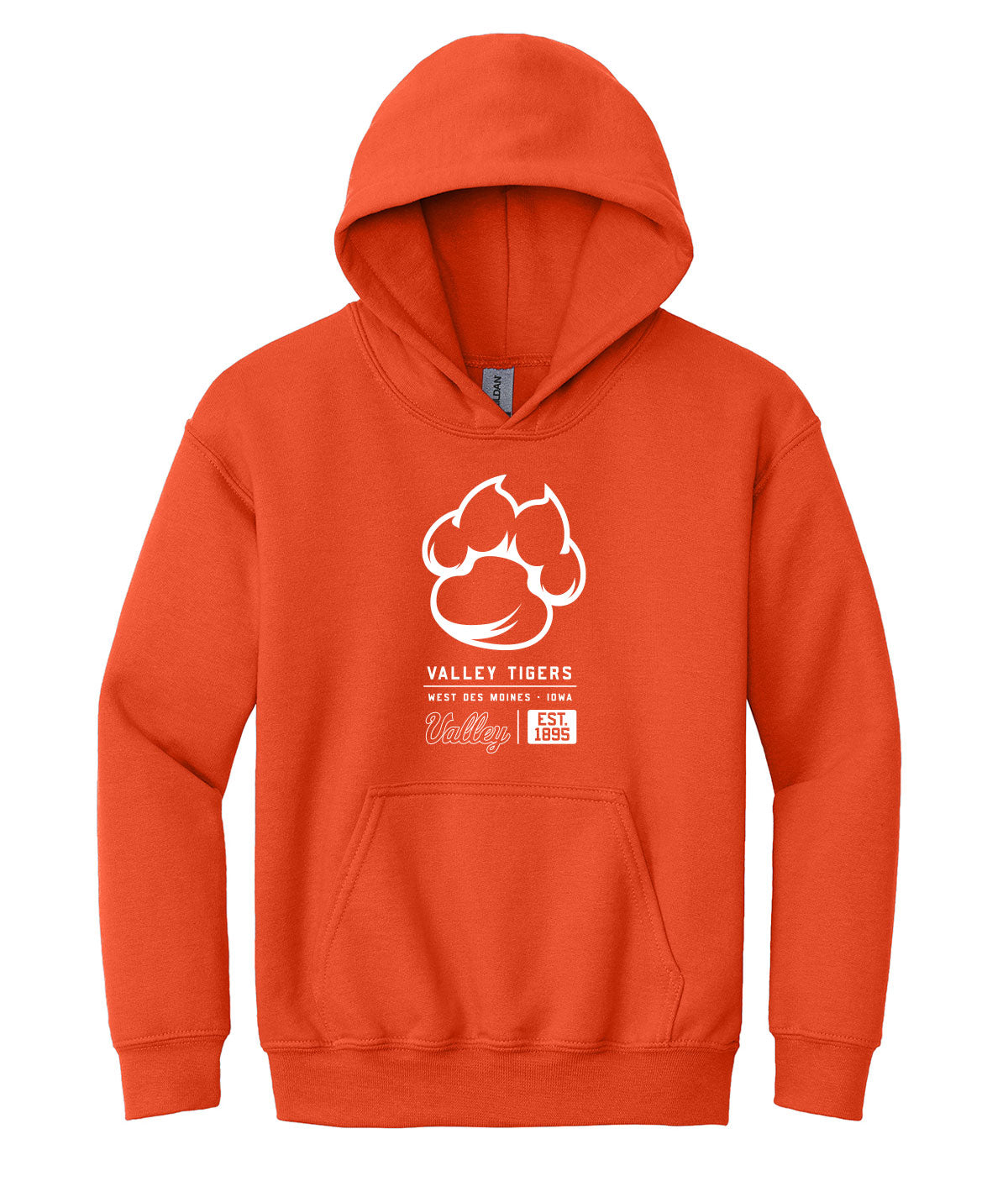 Valley Tigers Tag Youth Hooded Sweatshirt