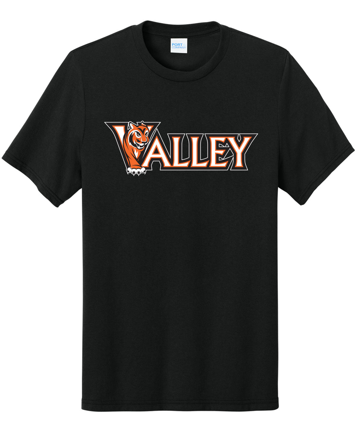 Valley Tiger Wordmark Tri-Blend Tee
