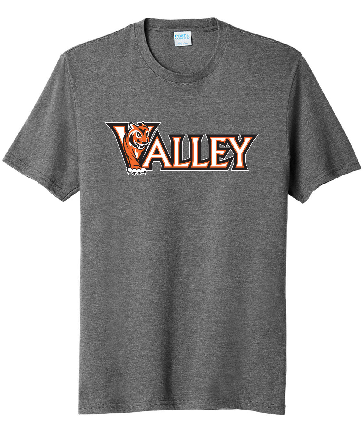 Valley Tiger Wordmark Tri-Blend Tee