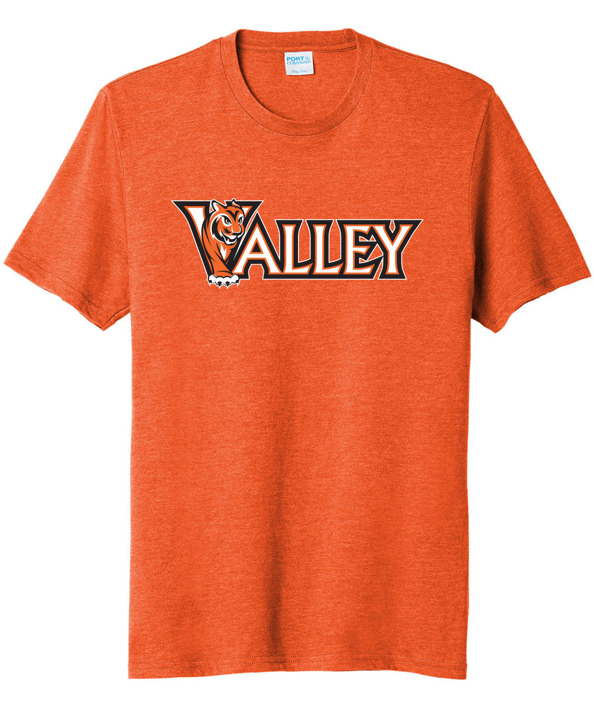 Valley Tiger Wordmark Tri-Blend Tee