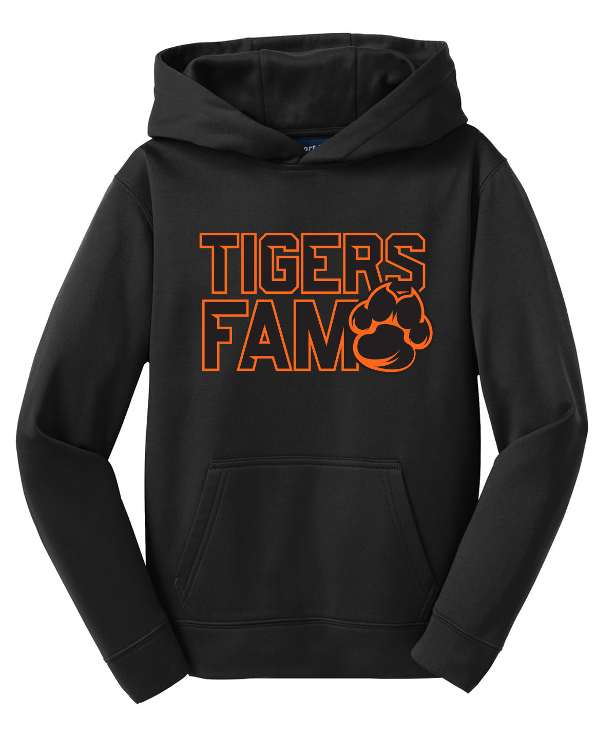 Hillside - Tigers Fam Youth Performance Hooded Sweatshirt