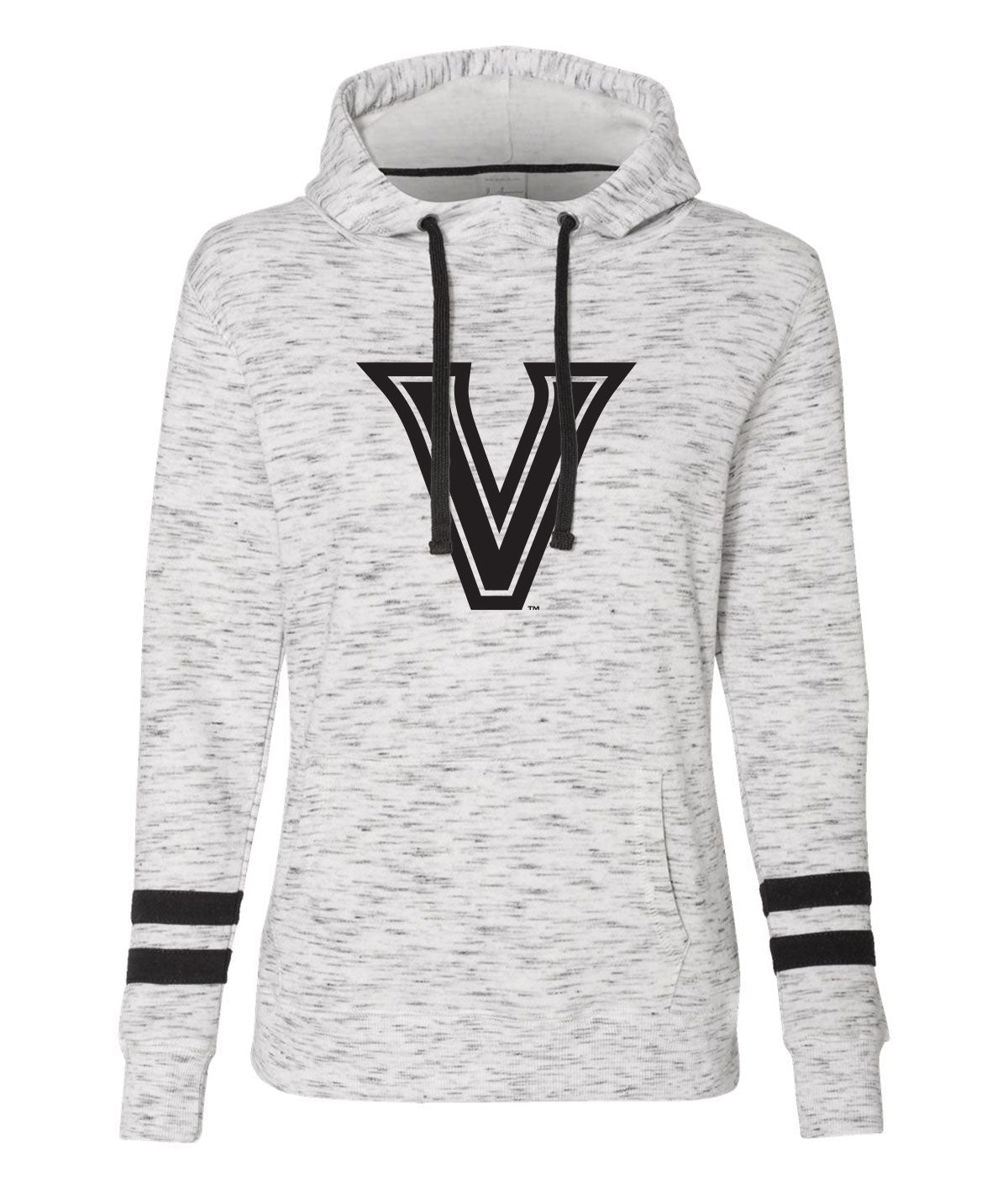Valley V Womens Striped Hooded Sweatshirt