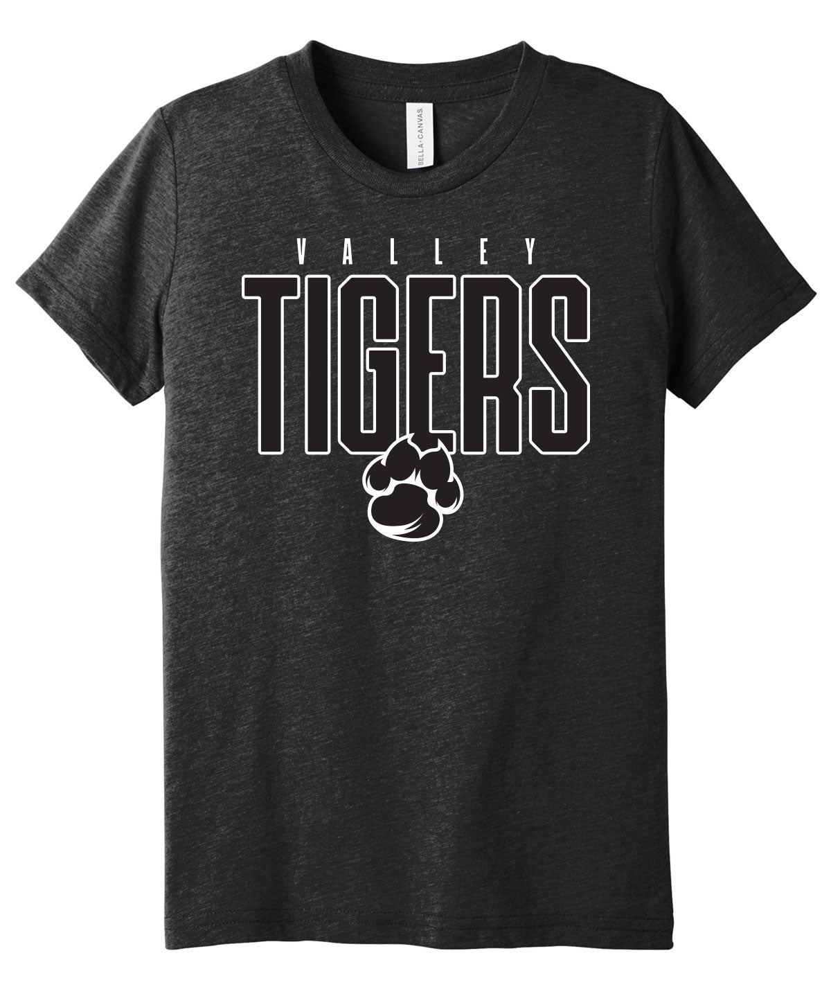 Valley Tigers Throwback Triblend Youth Tee