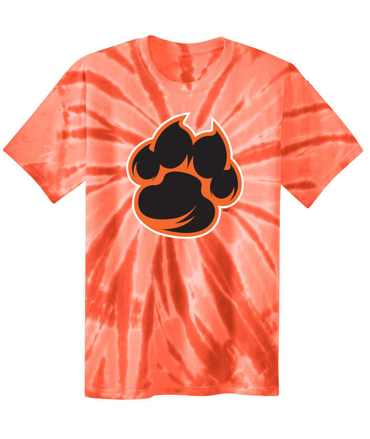 Tiger Paw Youth Tie-Dye Tee