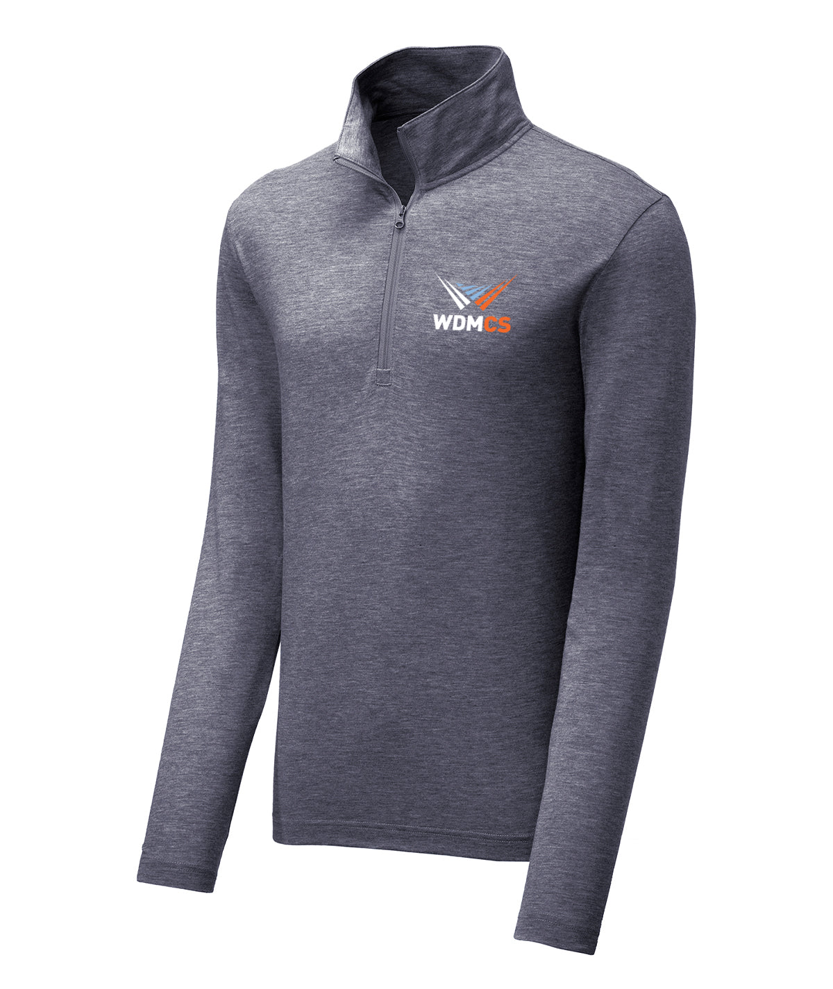 District Mens 1/4 Zip Tri-Blend Pullover