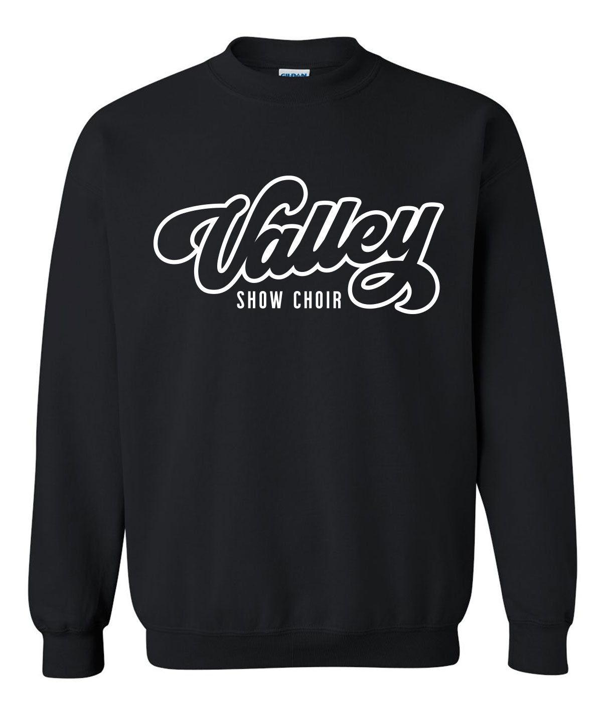 Valley Show Choir Script Crewneck Sweatshirt