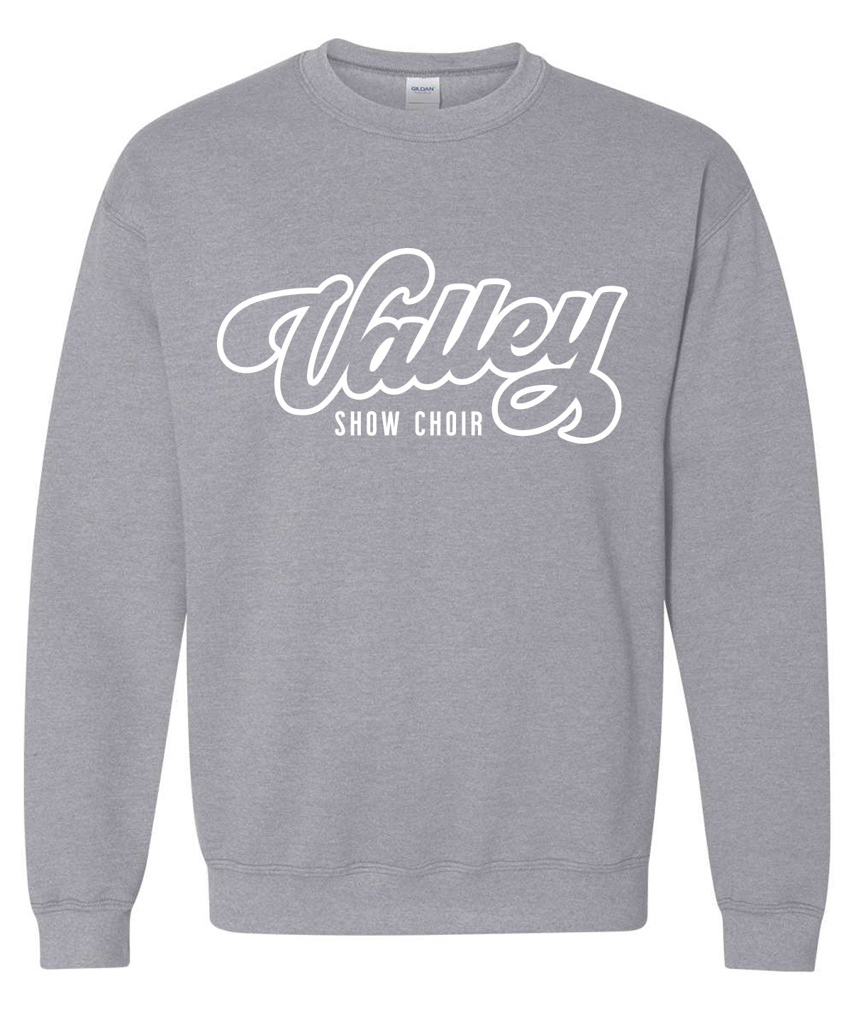 Valley Show Choir Script Crewneck Sweatshirt