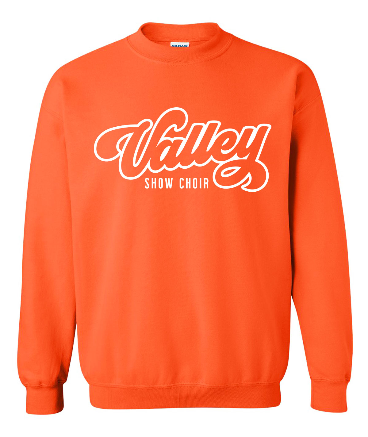 Valley Show Choir Script Crewneck Sweatshirt