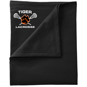 Tiger Lacrosse Sweatshirt Blanket