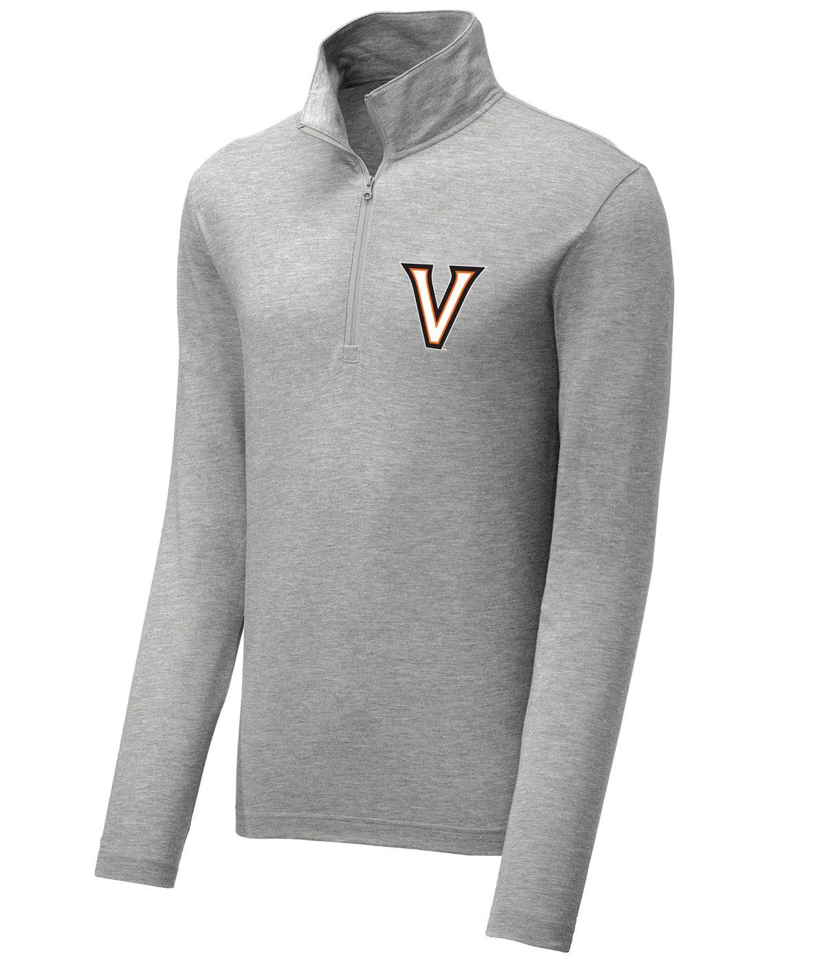 School Pride Mens Triblend 1/4 Zip Pullover